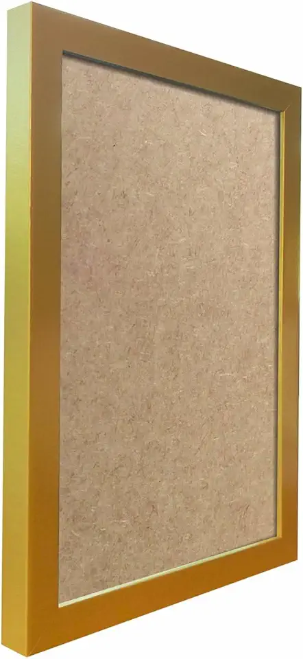 Moldura Lisa Revestida para Quadros e Fotos com Fundo Mdf - 2x2 Cor:DOURADO;Tamanho:60X90 CM