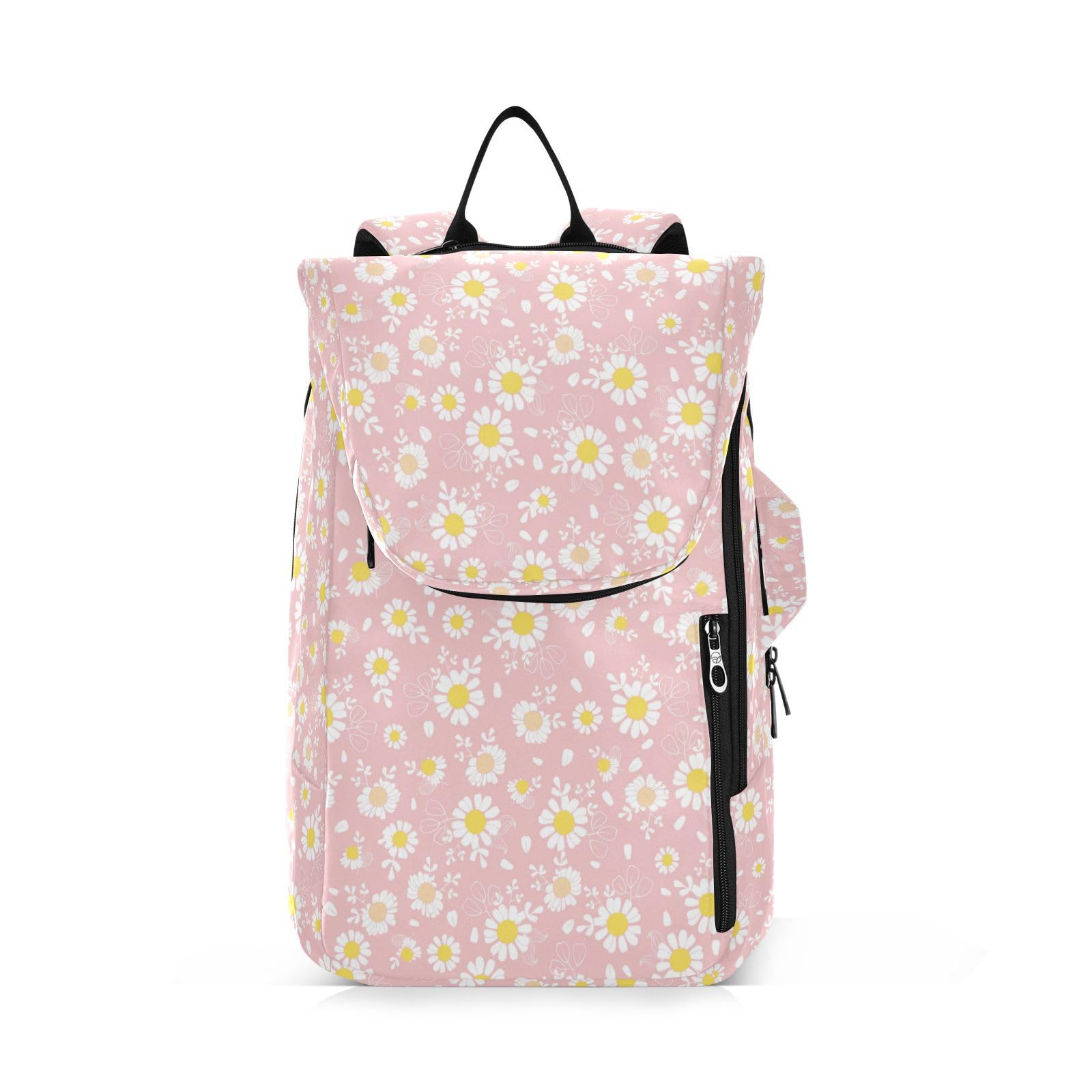 junzan Bolsa de tenis para mujeres y hombres, bonita funda resistente para raquetas de tenis con capacidad para 2 raquetas para mujeres, hombres, adolescentes, margaritas vintage