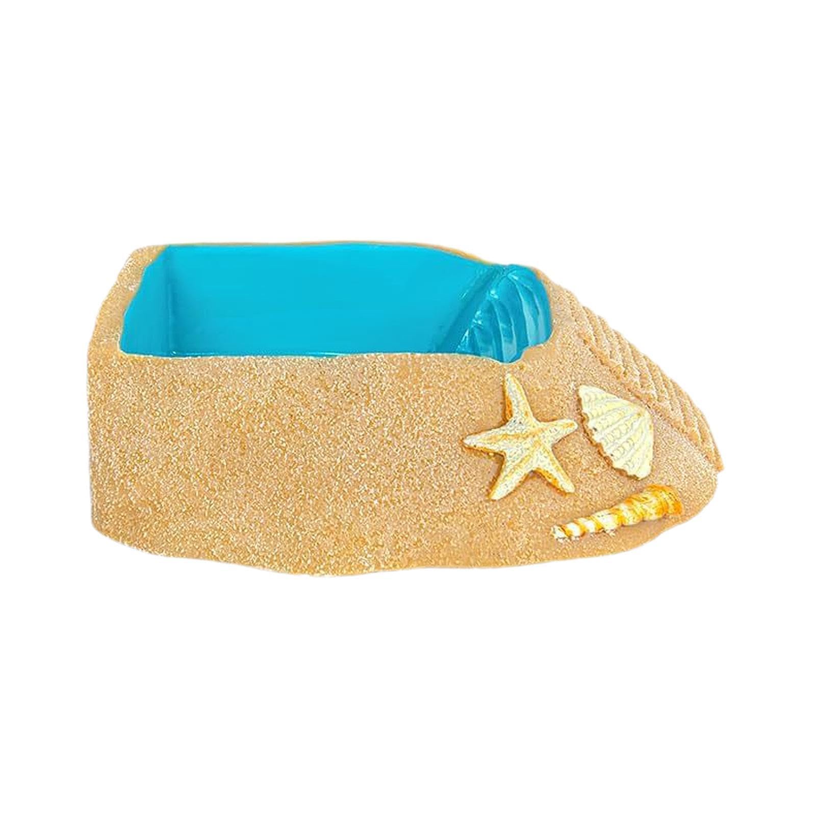 Ciotola per Acquario a Forma di, Accessorio per Acquario, Ciotola per Acqua in Resina per Tartarughe, Piscina per Il Bagno, Forniture per Habit