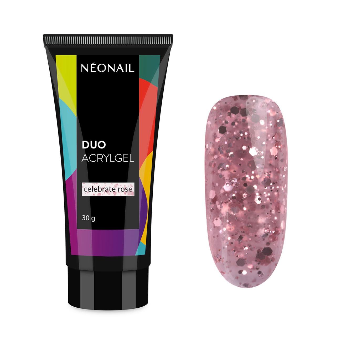 NEONAIL DUO ACRYLGEL Celebrate Rose - Polygel - Acrylic gel for nails - Nail extension - Poly gel - 30 g