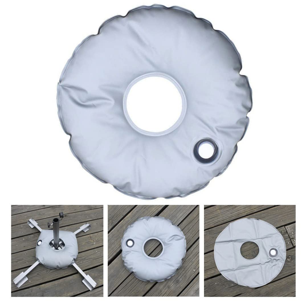 Sacco per pesi per bandiere da 7 litri, zavorra per acqua a base rotonda per bandiere, ombrelloni da spiaggia, tende pop-up, supporto pieghevole e portatile riempito d'acqua, impermeabile - Borsa p