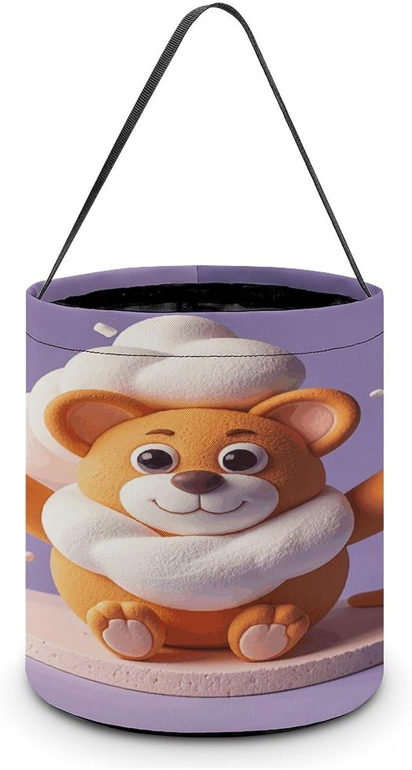 Cute Animal Cotton Candy Halloween Tote Treat Bag for Trick Or Treat