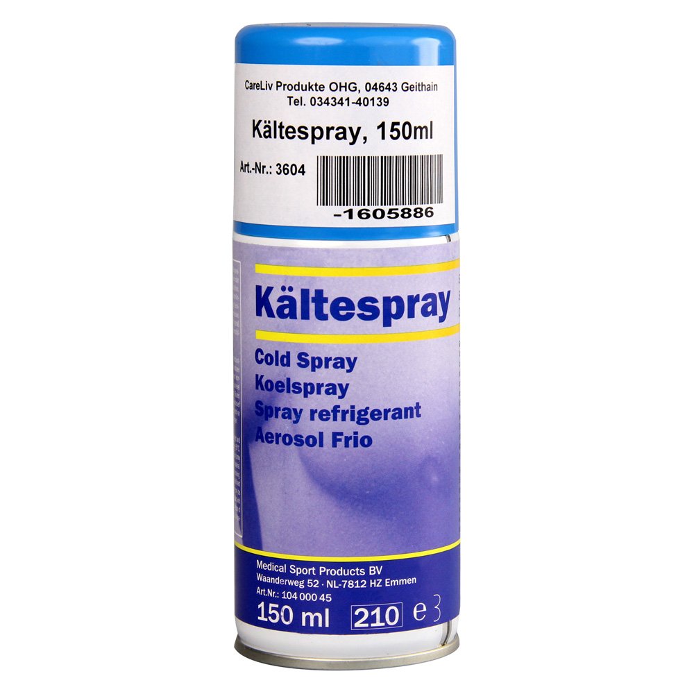 Kältespray 300 ml mit Stopfen, Gummiband und Handgriff (Größe 26-30)