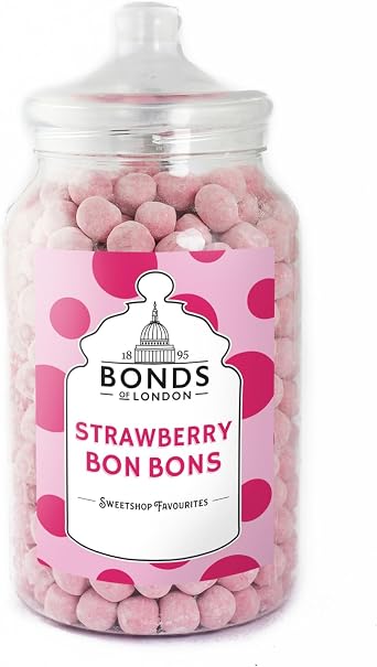 Bonds of London Strawberry Bon Bons Jar, 2.1 Kg Pack of 1