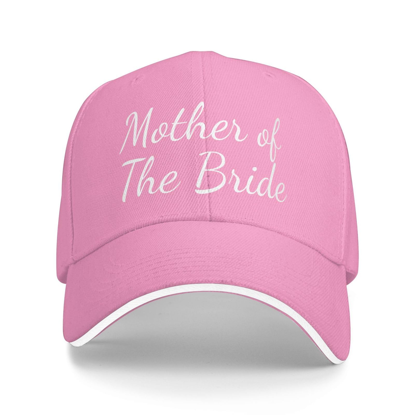 Kwqdozf Unisex Pink Mother Of The Bride Hats Baseball Cap Sandwich Caps Casquette Dad Hat