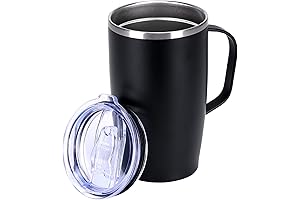 MEBRUDY 17oz Insulated Coffee Mug with Lid and Handle
