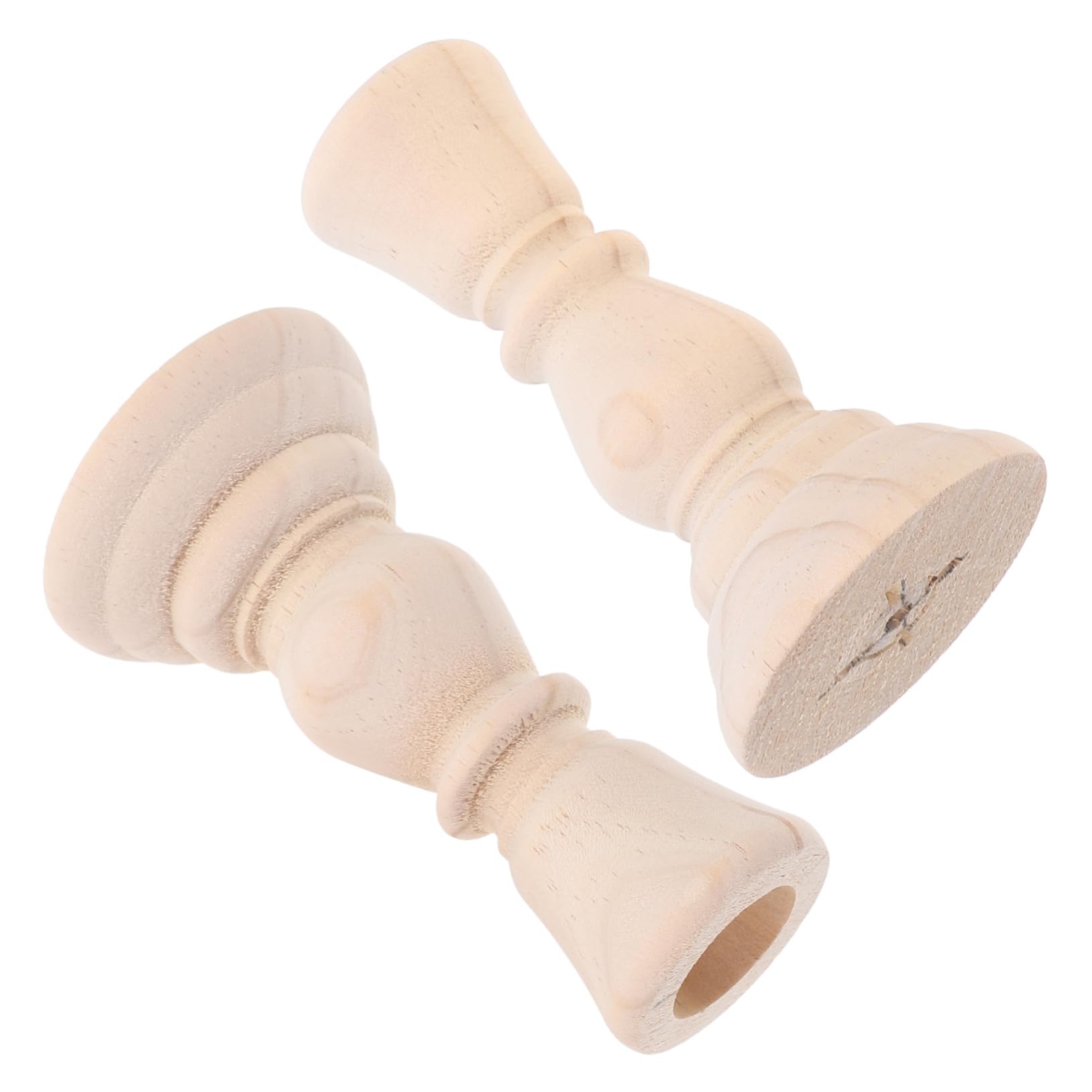 GOOHOCHY 2pcs Camping Candle Holder Tea Light Candle Holders Desktop Candle Holders Ornament Mini Taper Candle Holder Decorative Candle Stand Tea Lights Candle Holder Wood Candle Holders