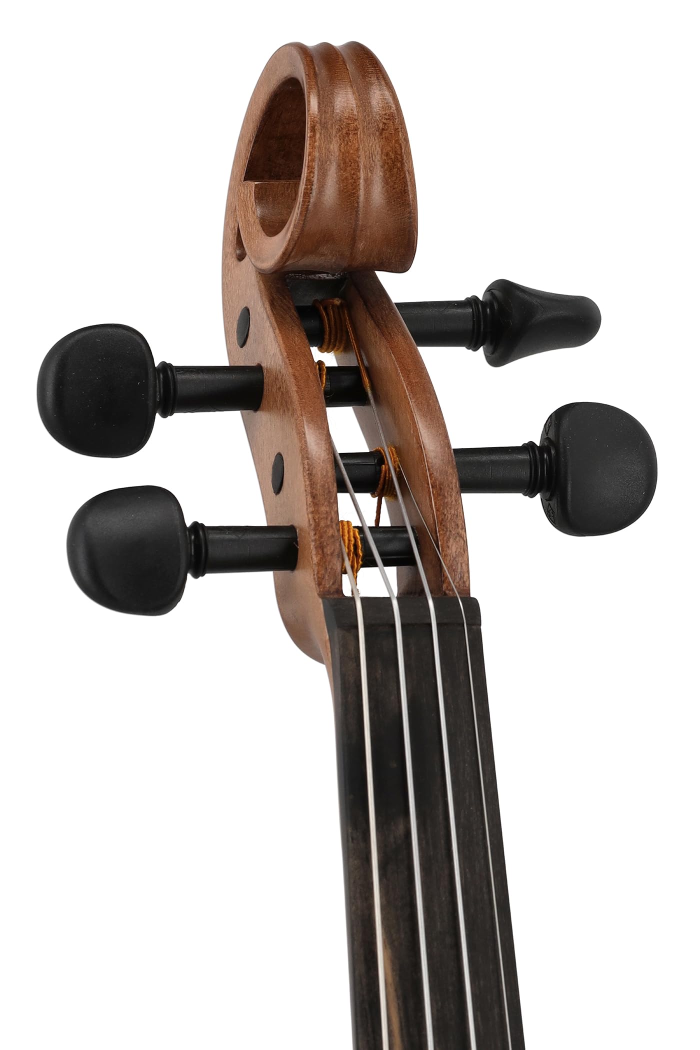 Violino elettrico GEWA, violino elettronico, Novita 3.0 3.0 oro-marrone con adattatore per poggiaspalla, 4 corde