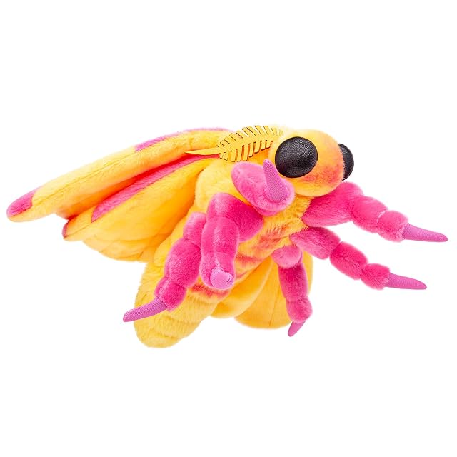 Foto 2 de 8 de Tiny Heart Animal de Peluche de Polilla del Arce Rosado 27cm/11 Juguete de Polilla Realista Animal Insecto…