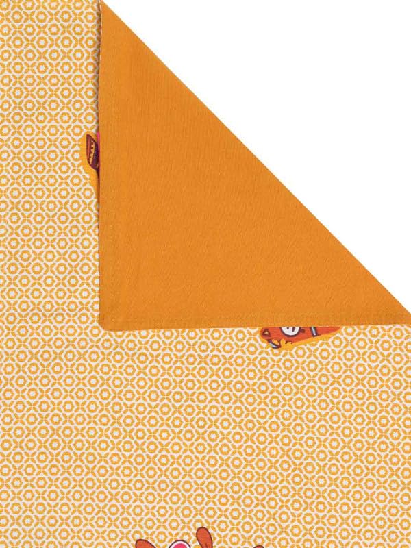 Image of Blanc 9 Vivid Home & Kitchen Pure Cotton Printed 4 /6 Seater Table Runner| (33X182) Cm, Beige, Rectangular)