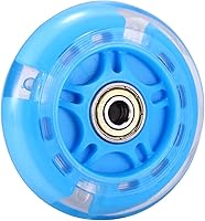 Vista 13 de Ruedas de repuesto para scooter, rueda de flash LED de 3.150 in, mini ruedas de patinaje para microscooter, luces traseras ABEC-7 de 3.150 in