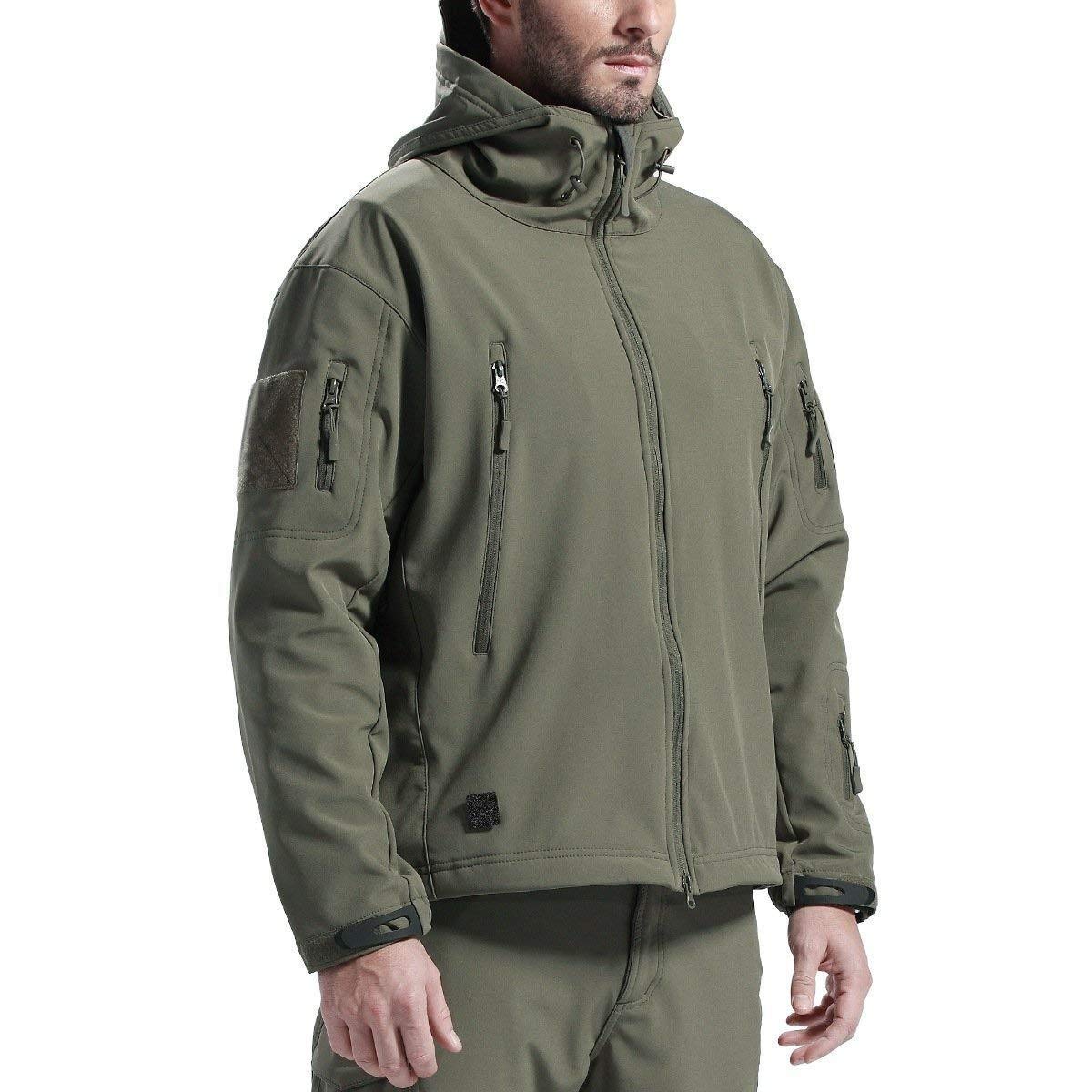 erkekler için rüzgar geçirmez soft-shell ceket - polar astarlı, sonbahar/kış içi