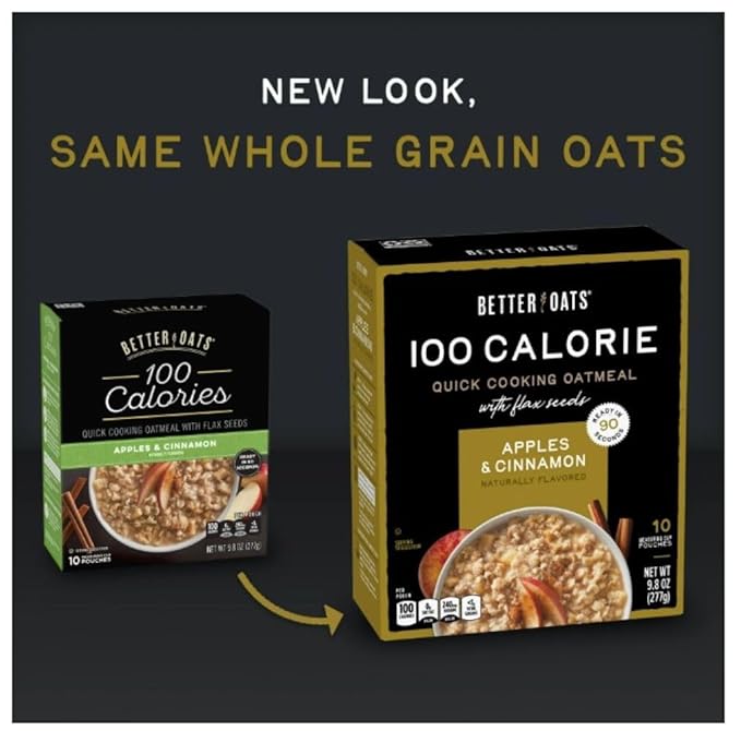 Better Oats OAT FIT Avena Instantánea Manzana y Canela 9.8oz (5 Paquetes) miniatura 2