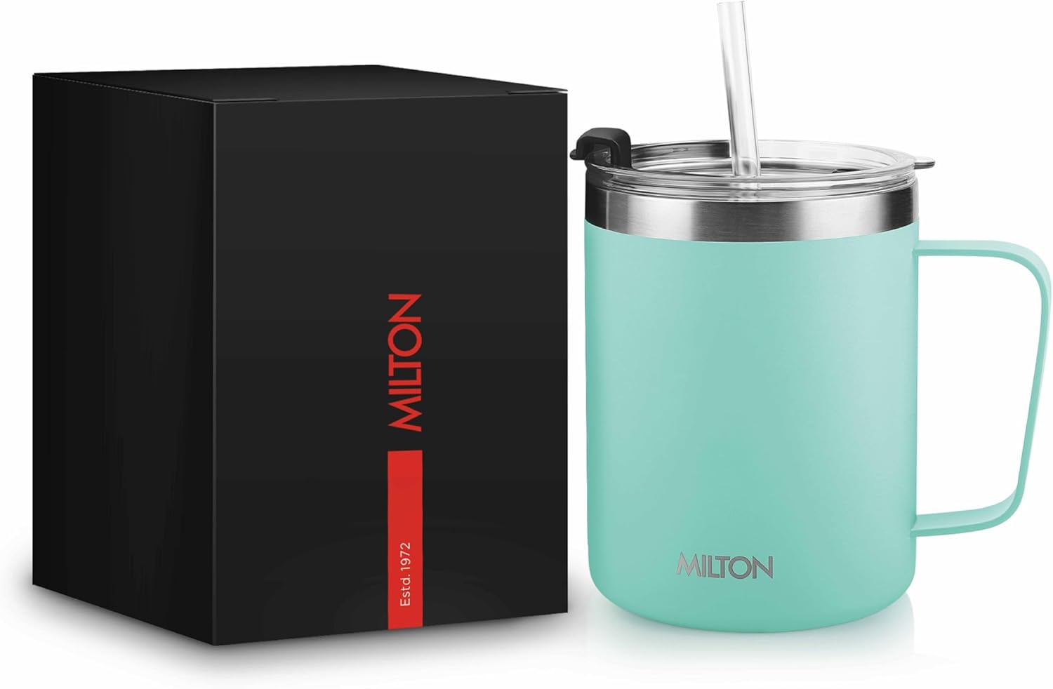 MILTON Travel Coffee Mug 14 oz with Straw, Double Walled, Stainless Steel Vacuum Insulated Coffee Tumbler with Lid and Handle, Perfect for Hot and Cold Drinks, BPA-Free, Dishwasher Safe, Clifton 400 - Image 8