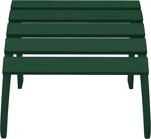 Vista 50 de WestinTrends Otomana para exteriores, reposapiés otomano Adirondack para patio, taburete de madera de polietileno para todo tipo de clima