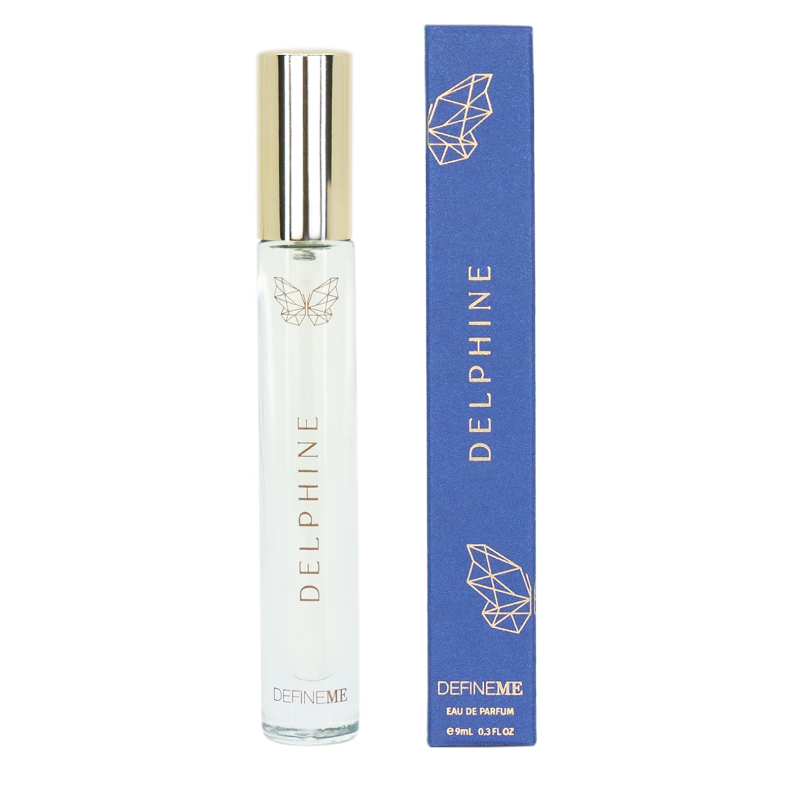 DefineMe Natural Perfume Mist, Delphine, 0.3 FL OZ, Travel Size, Purse Spray
