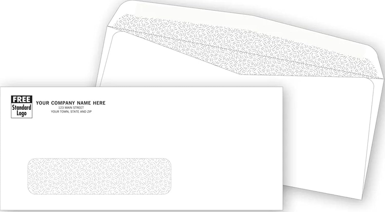 Single Window Confidential Envelope, Size 8 7/8 x 3 7/8