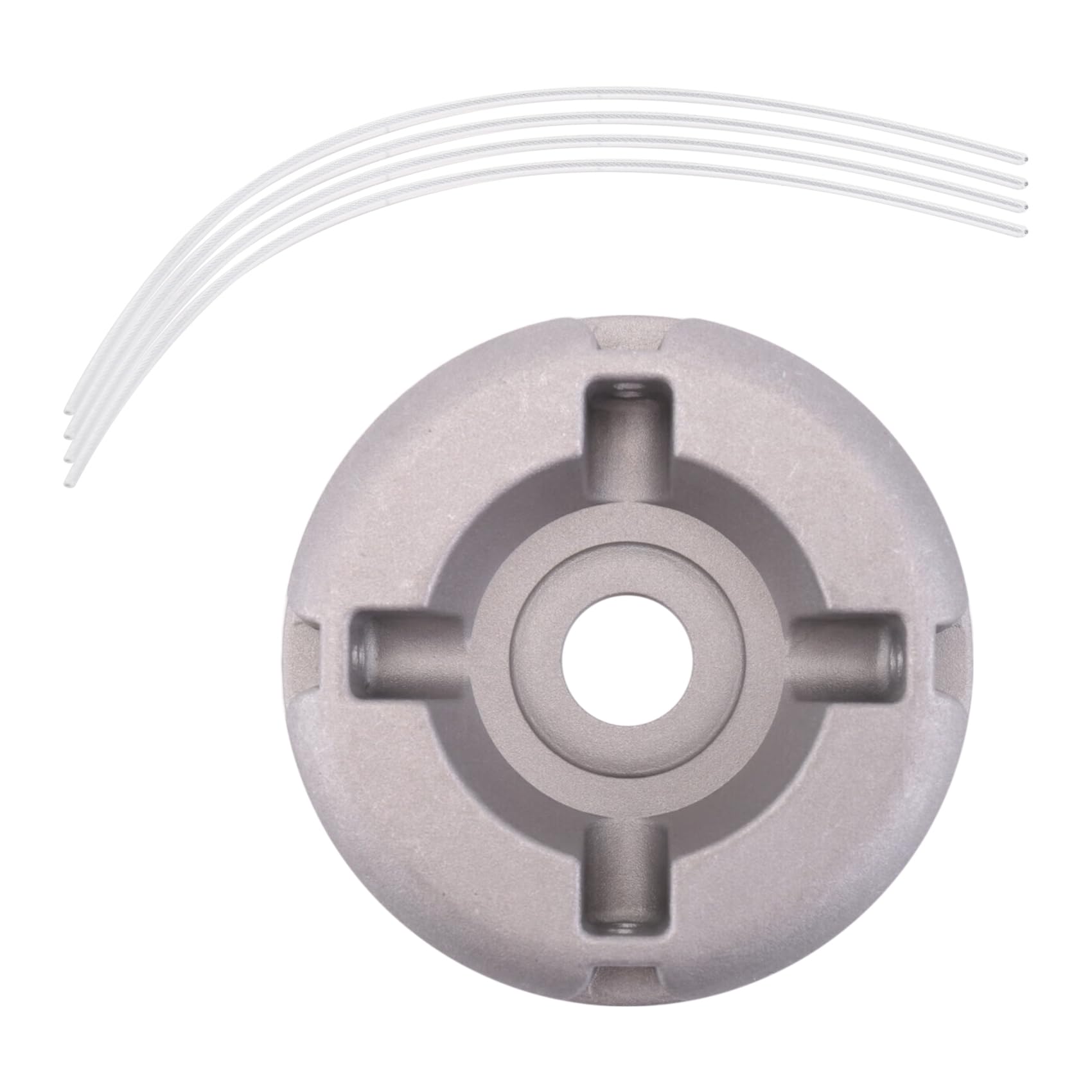 ximie 1pc Universal Aluminum Alloy Lawn Mower Head Mower Head with Nylon Steel Lawn Mowing Line Lawn Mower Replacement Parts