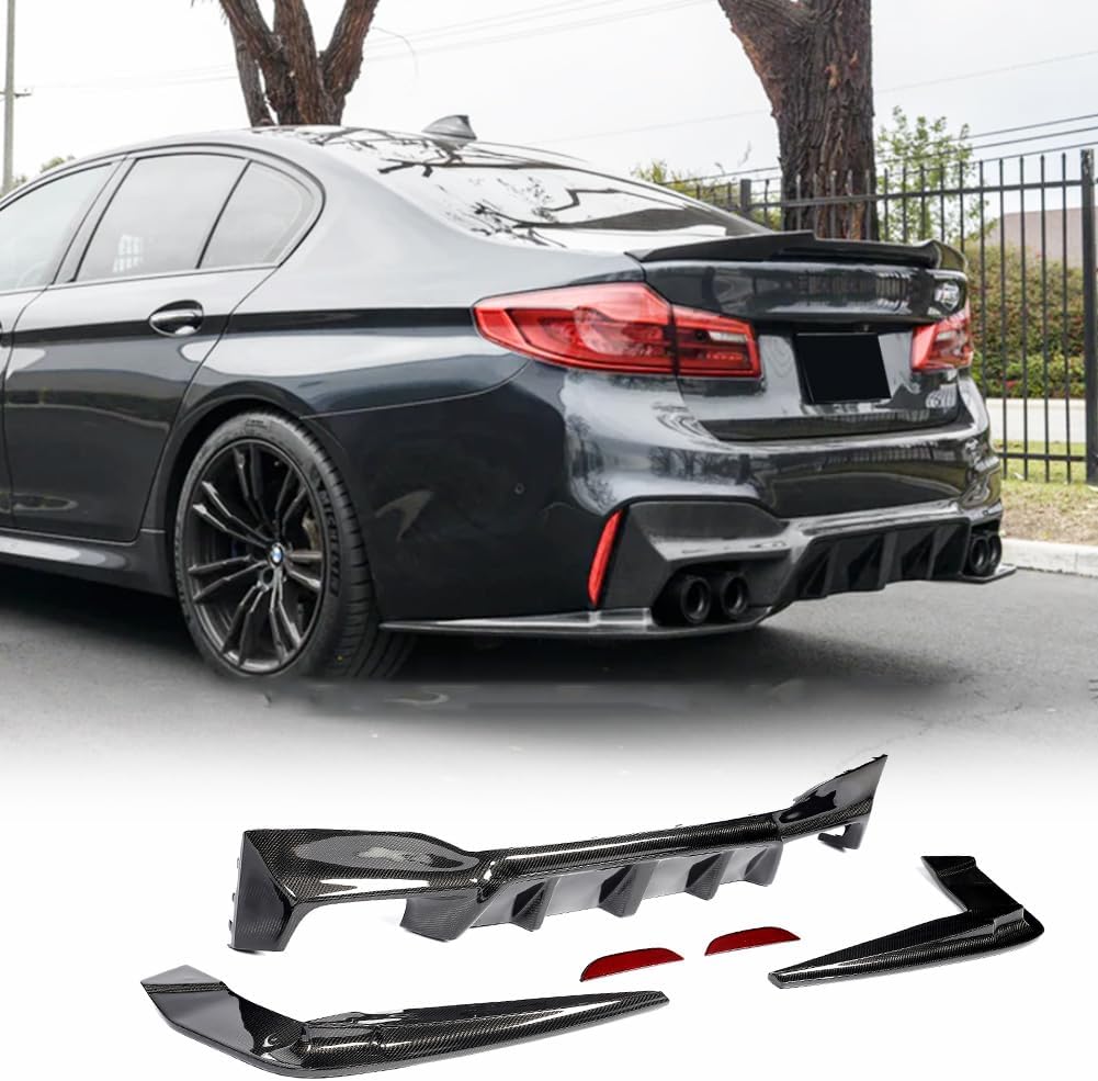 Amazon.com: F90 M5 Carbon Fiber Rear Diffuser Compatible with BMW 5 ...