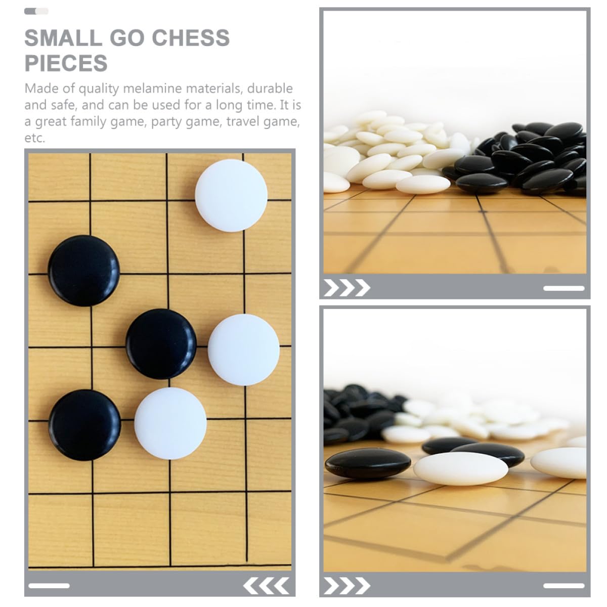 Set di 360 Pezzi di Pedine per Gioco Go in Melamina Creativa, Comode e Pratiche, per Partite a Casa o Feste Accessori per Giochi da Tavolo
