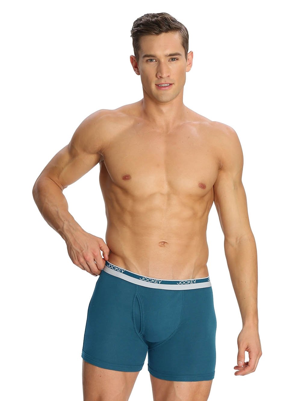 Men's Cotton Boxer (Pack Of 3) (Jockey Boxer Brief 8009_Multicolor_L)-image-20