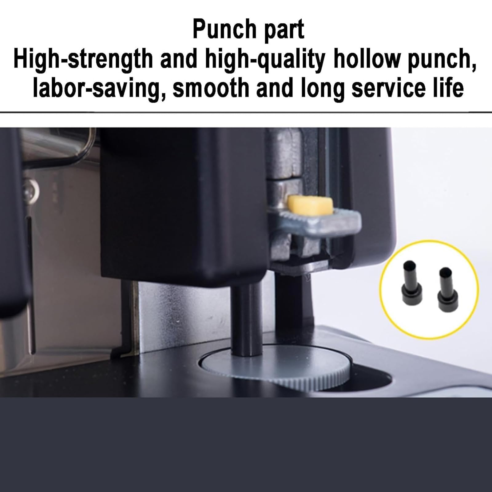 MObyat Perforatrice da Tavolo, Perforatrice per Carta a 2 Fori, capacità di 1-100 Fogli/Limitatore Telescopico Automatico/Perforatore Cavo Alta qualità Ad Alta Resistenza, per Pagine Libri, Fatture