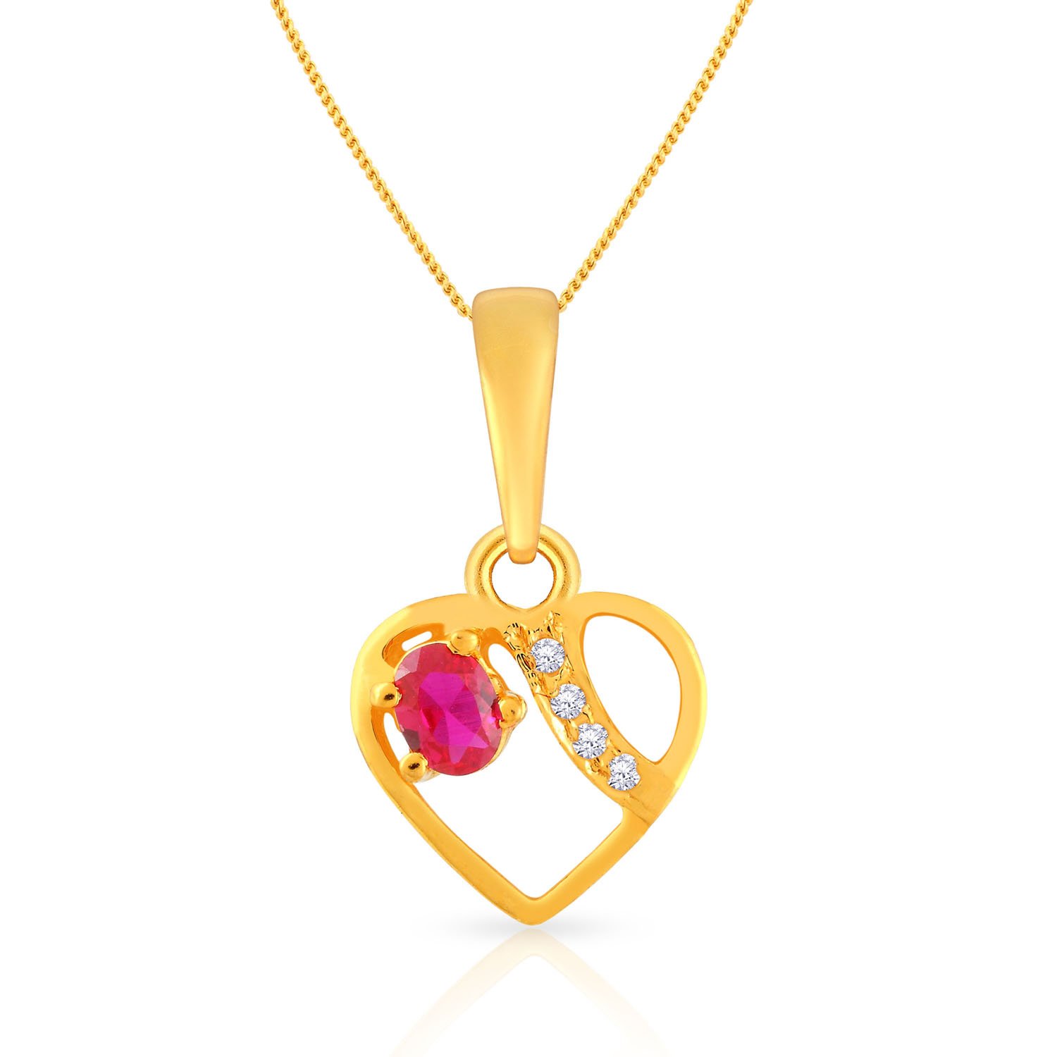 Yellow Gold Pendant for Women 22k | 22 kt (916) BIS Hallmark Gold Pendant for Women & Girls | 22 Karat Gold Jewellery for Birthday, Wedding, Anniversary & Diwali Gift