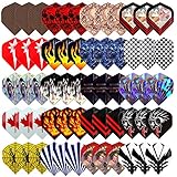 L.E.D STEP Dart Flights Professional Durable Metal Dart Tips Set and PET Darts Flights,Wholesale Nylon Dart Flights (Sets 20 60Pieces/Sets/24 Sets 72 Pieces/35 Sets 105 Pieces)