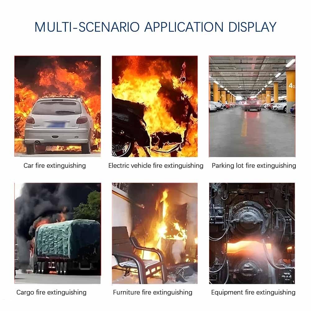 Manta ignífuga de Emergencia para Accidentes de tráfico: una Manta ignífuga de Alta Densidad Apta para vehículos eléctricos y de Combustible, Ideal para Incendios de automóviles.
