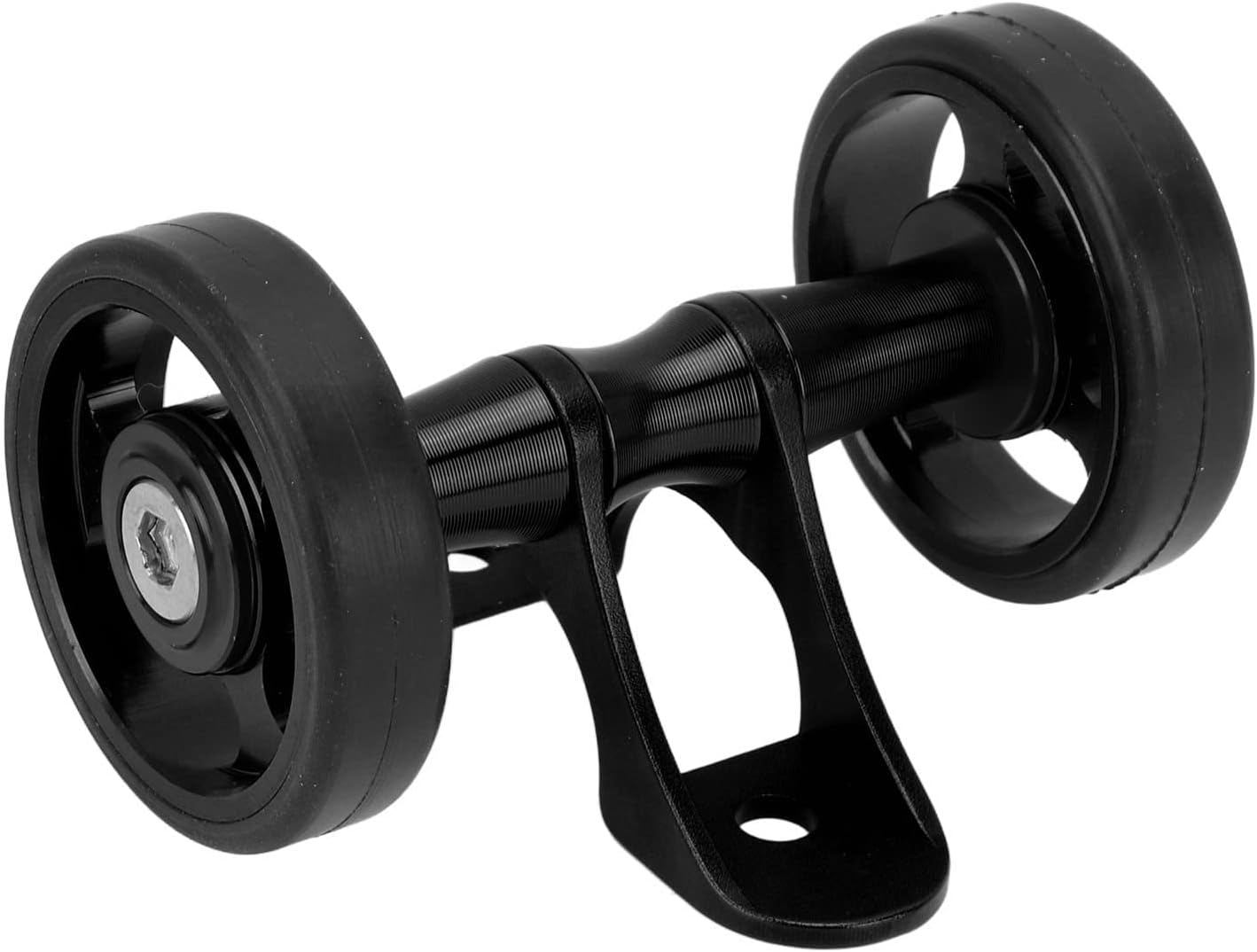 2 Ruote Easy Wheels 60mm Per Brompton - Lega Alluminio, Nere - Trasporto Facile Bici Pieghevole
