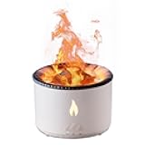 Volcano Humidifier Flame Aroma Diffuser: Ultrasonic Essential Oil Scent Diffuser 300ml Large Capacity 2-in-1 Essential Oil Diffuser with Function Timer for Bedroom Home Office (No Remote Control)