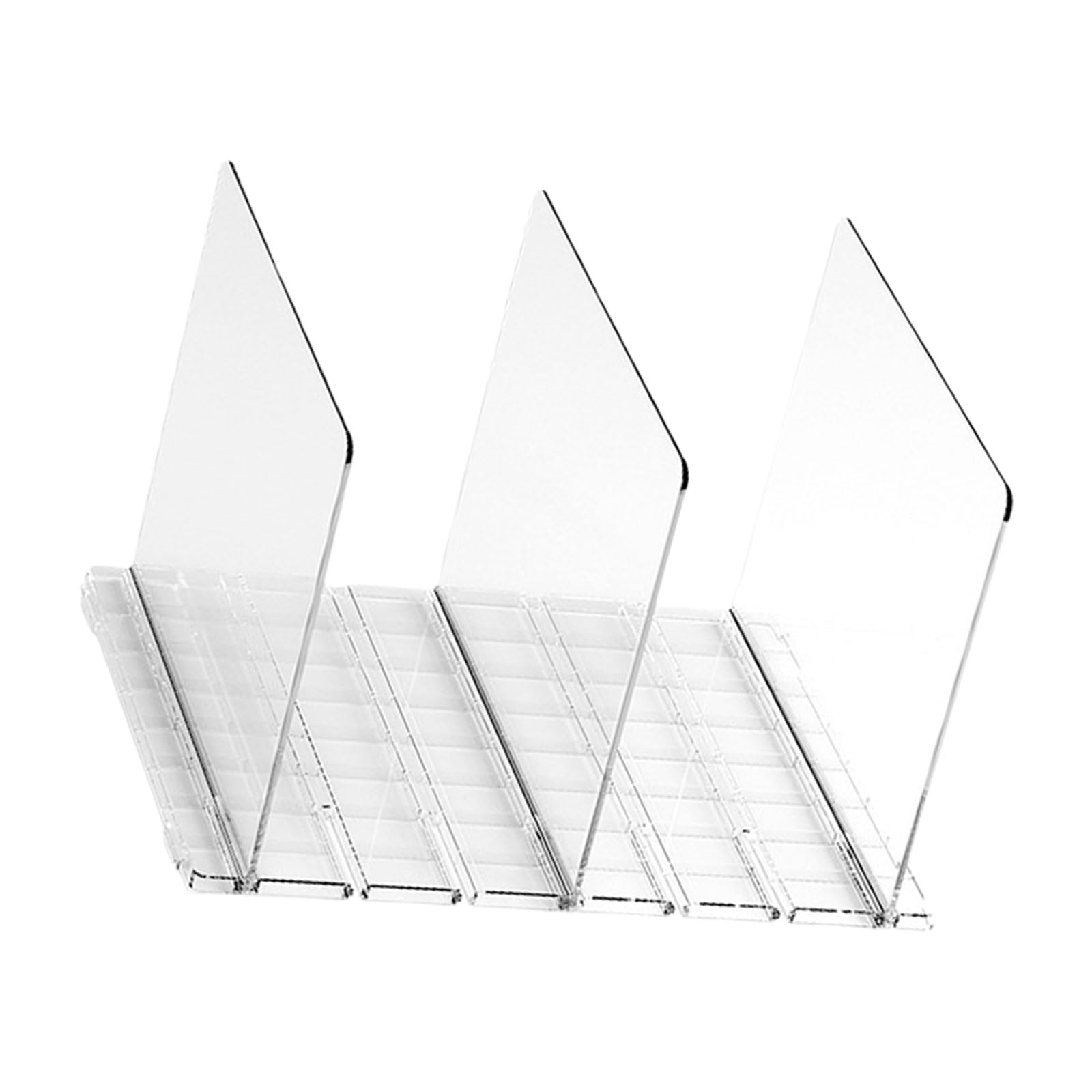 Separadores de estantes transparentes ajustables para armario, separador de almacenamiento multiusos con diseño resistente