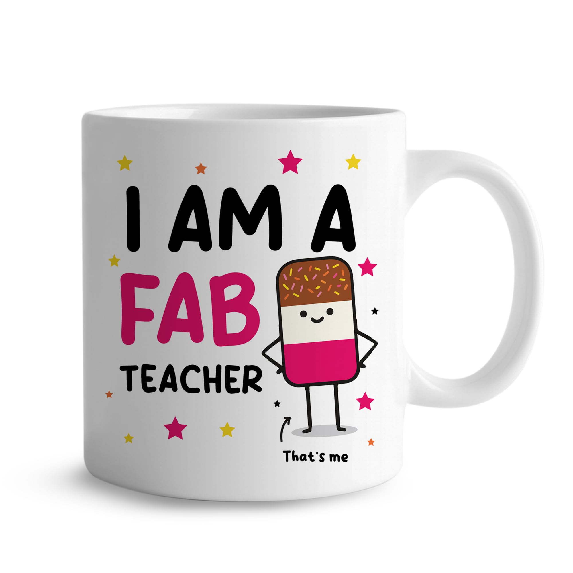 RED OCEAN Gift for Teacher Teacher Appreciation Mug Gift to Say Thank You FAB Gifts for Women Novelty Leaving Keepsake
