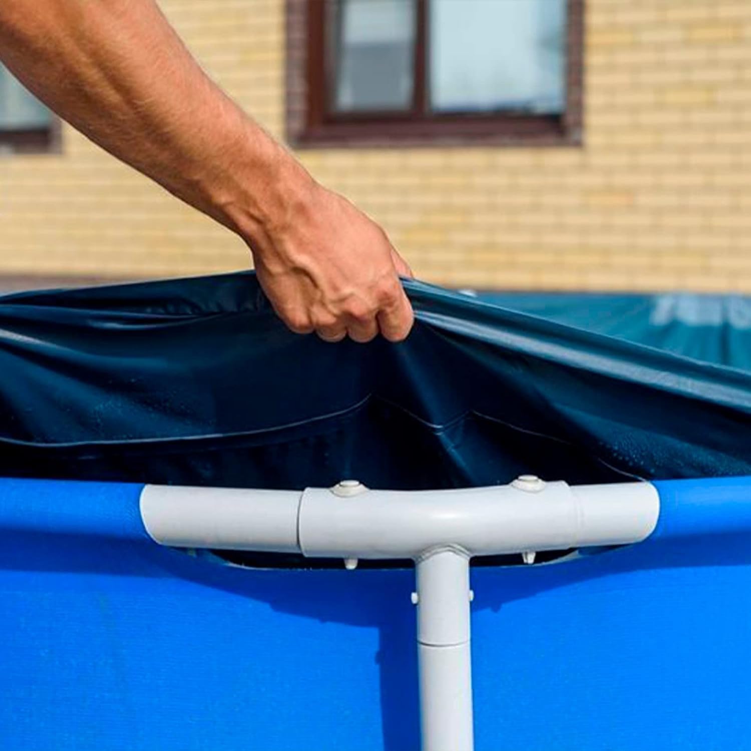 Intex | Rectangular Pool Cover | Poolabdeckplane - 260 x 160 cm | idealer Schutz für Rectangular Frame Pool