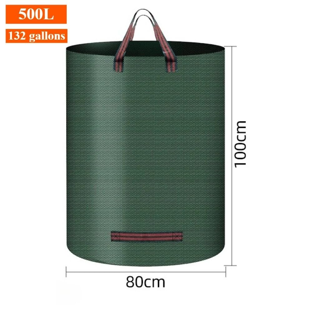 Borse paesaggistiche con coperchio per raccolta di erbacce e foglie. Conservazione dei rifiuti Sacco detriti giardino