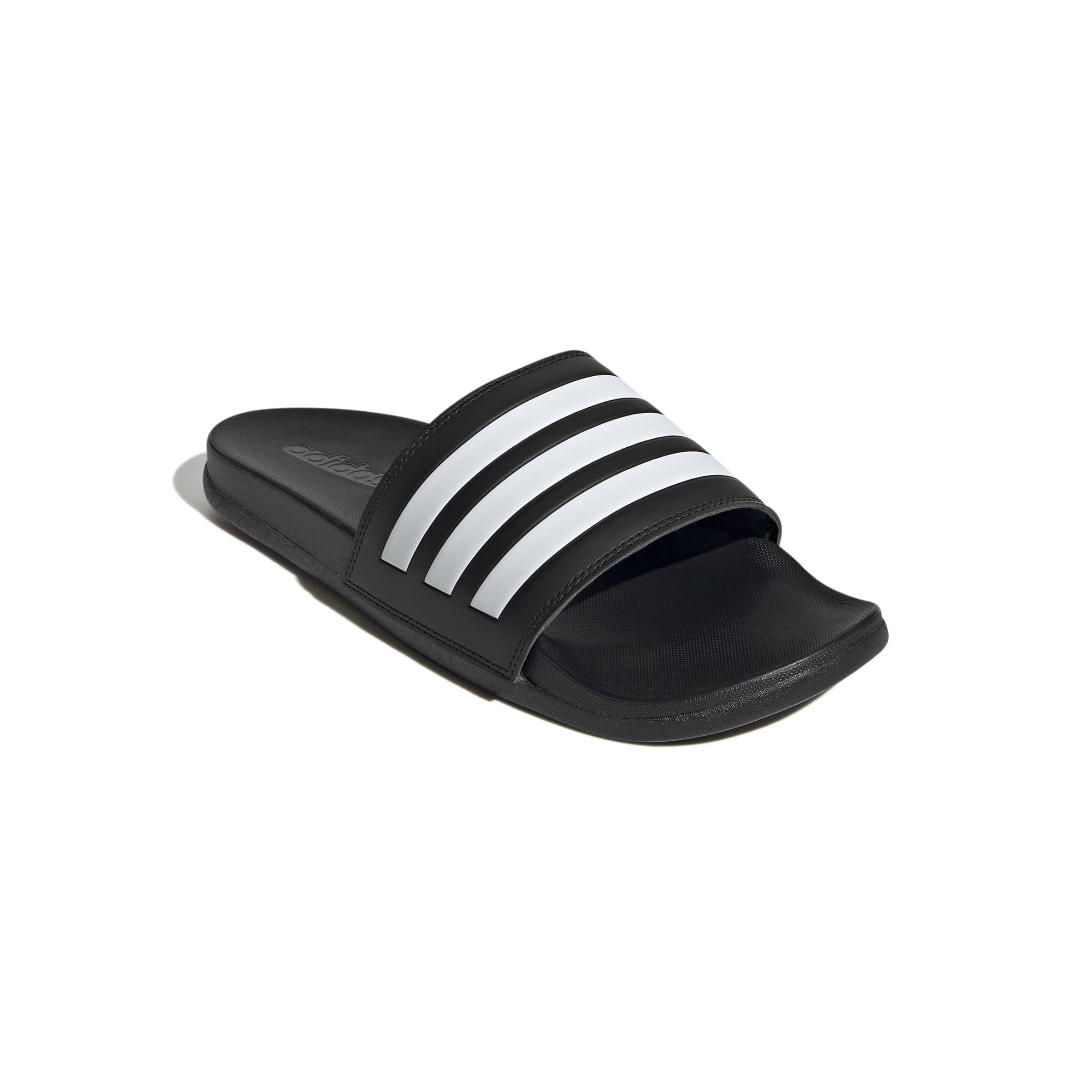 adidas Mixte Adilette Comfort Slides, Core Black / Cloud White, 42 EU