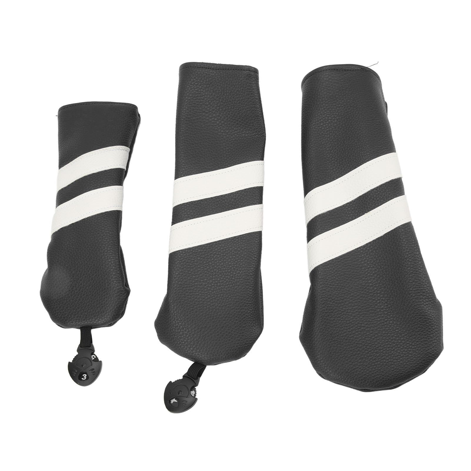 Club Headcover PU Club umfasst Wood Fairway Hybrid Rotatable Label 3 Size Club Protector für Sport im Freien