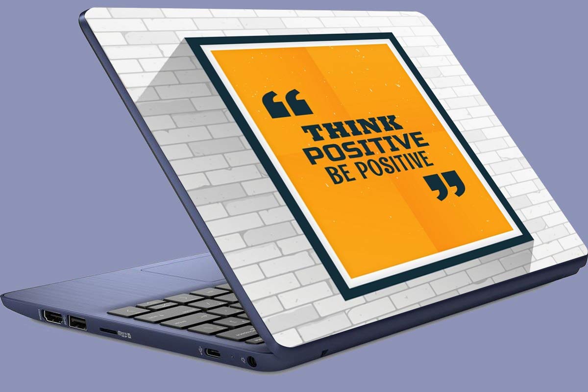Think Positive be Positive Quotation Laptop Decal |Designer Laptop Sticker|Hd Quality Laptop Protectorr|Skin Decal|Vinyl Laptop Decal 15.6 Self Adhesive|Laptop Skin Decal Protector (B0987VHL8R) Amazon Price History, Amazon Price Tracker