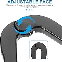 Vista 6 de Llave inglesa de ángulo ajustable, llave de cara ajustable, alicates de pasador para tuercas redondas con agujeros perforados