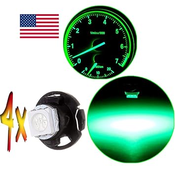 cciyu T4.7 12mm Neo Wedge LED A/C Climate Control Lights Bright Blue1.25