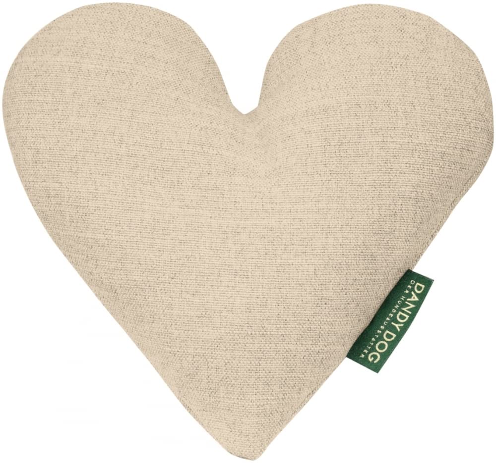 Eco Dog Heart Sand Dog Toy Size S/M, beige