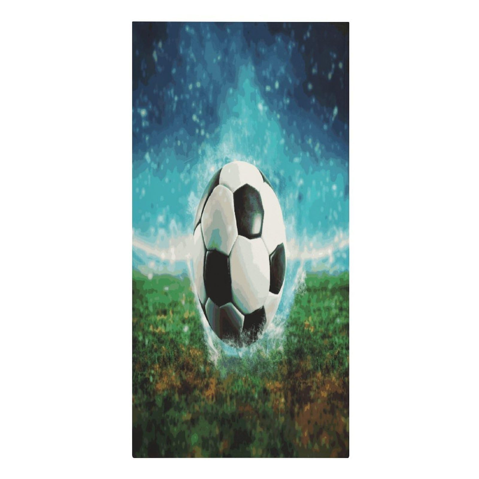 Adfgyerh Women's Style Soccer Ball Background Microfiber Sand Free Towels Large Quick-Dry. Beach Towel For Swimming Pool Camping Beach .Beach Accessories， They Are Essential Accessories For Adults, And Men, Vacation