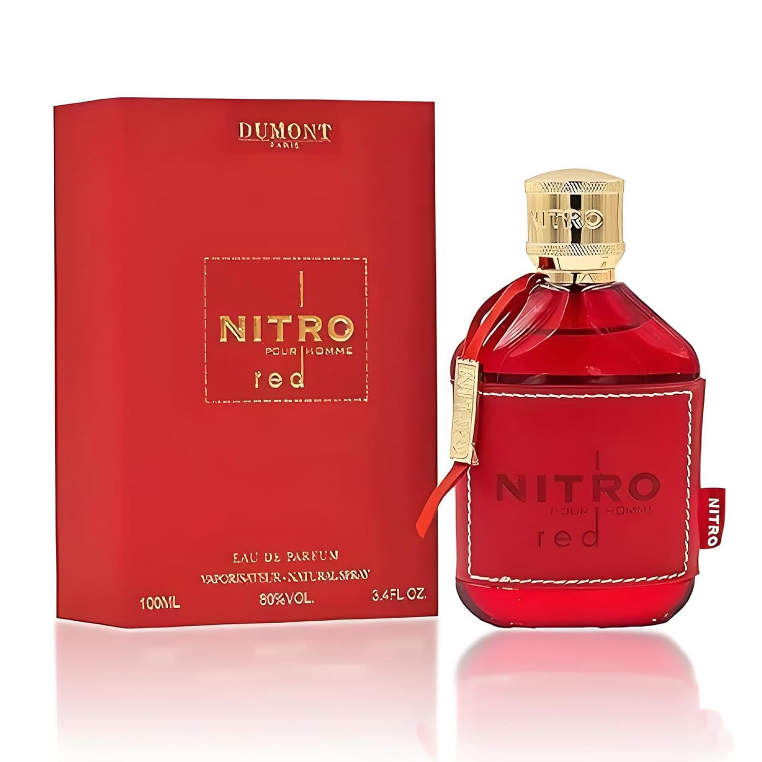 Mztkenan NITRO RED - Eau De Parfum - Luxury Perfume for Men - Fruit, Woody, Floral & Masculine Fragrance - Long Lasting Cologne Mist & Body Spray-3.4 Ounces(100ml)
