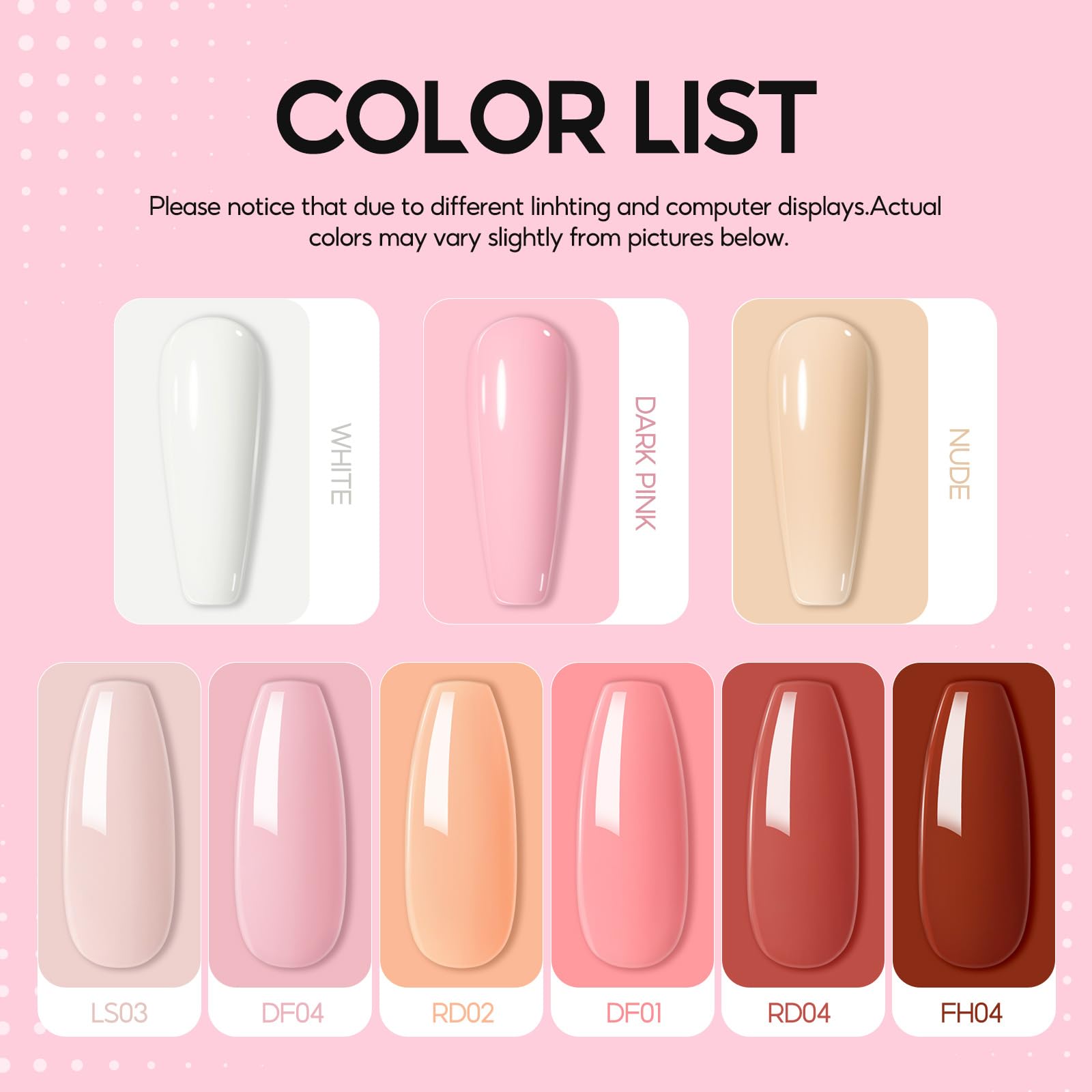 COSCELIA 41 x Kit per unghie acriliche con lampada per unghie, 21 colori acrilici per unghie professionali con 30 ml monomero e 6 x smalto semi-permanente, unghie acriliche kit completo per