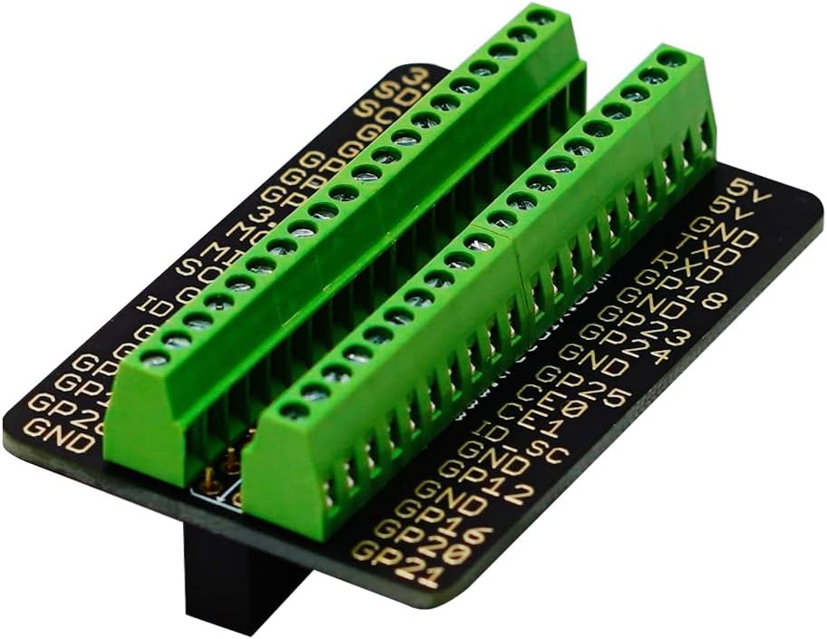 Treedix RPi GPIO Terminal Block Breakout Board Module Expansion Board Compatible with Raspberry Pi 4B/3B+/3B/2B/Zero/Zero W