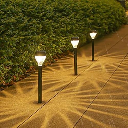 Fenamor Solarlampen für Außen Garten,12 Stück Warmweiß LED Solarleuchten Garten Deko,IP65 Wasserdichte Terrasse Solarleuchten für Aussen für Rasen,Hof,Wege,Außen,Beleuchtung der Garageneinfahrt