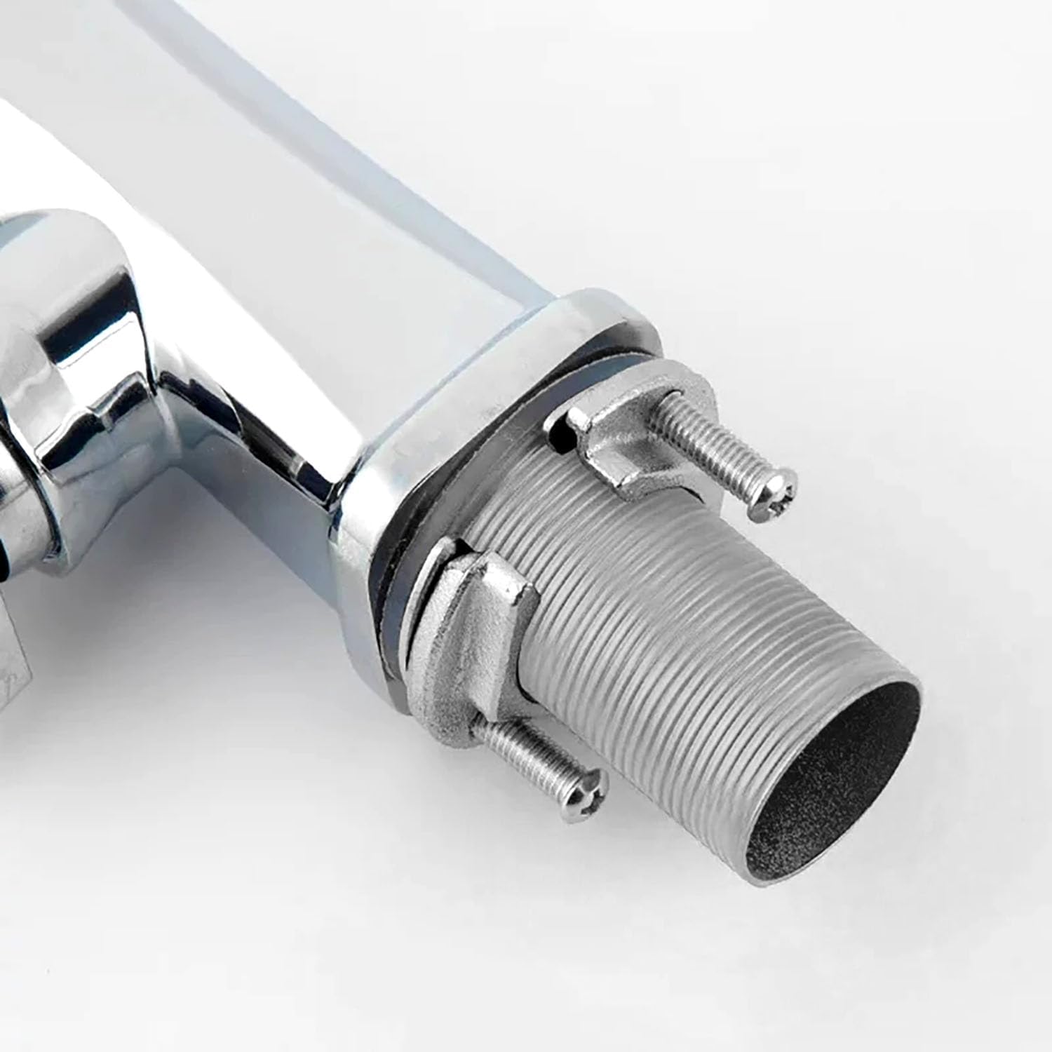 Lovelysp Faucet Mount Extension Shank Stainless Steel Bathroom Kitchen Faucet Extension Extended Fixed Bathroom Installation Faucet Accessories4"x1.25"1PCS