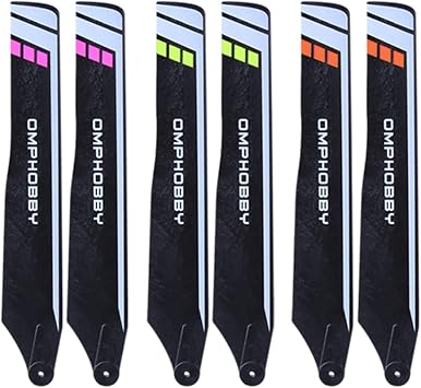 OMPHOBBY M1 Parts 125mm Main Blades (Hard) Rc Heli Accessories for OMPHOBBY M1 RC Helicopters OSHM1033(Purple)