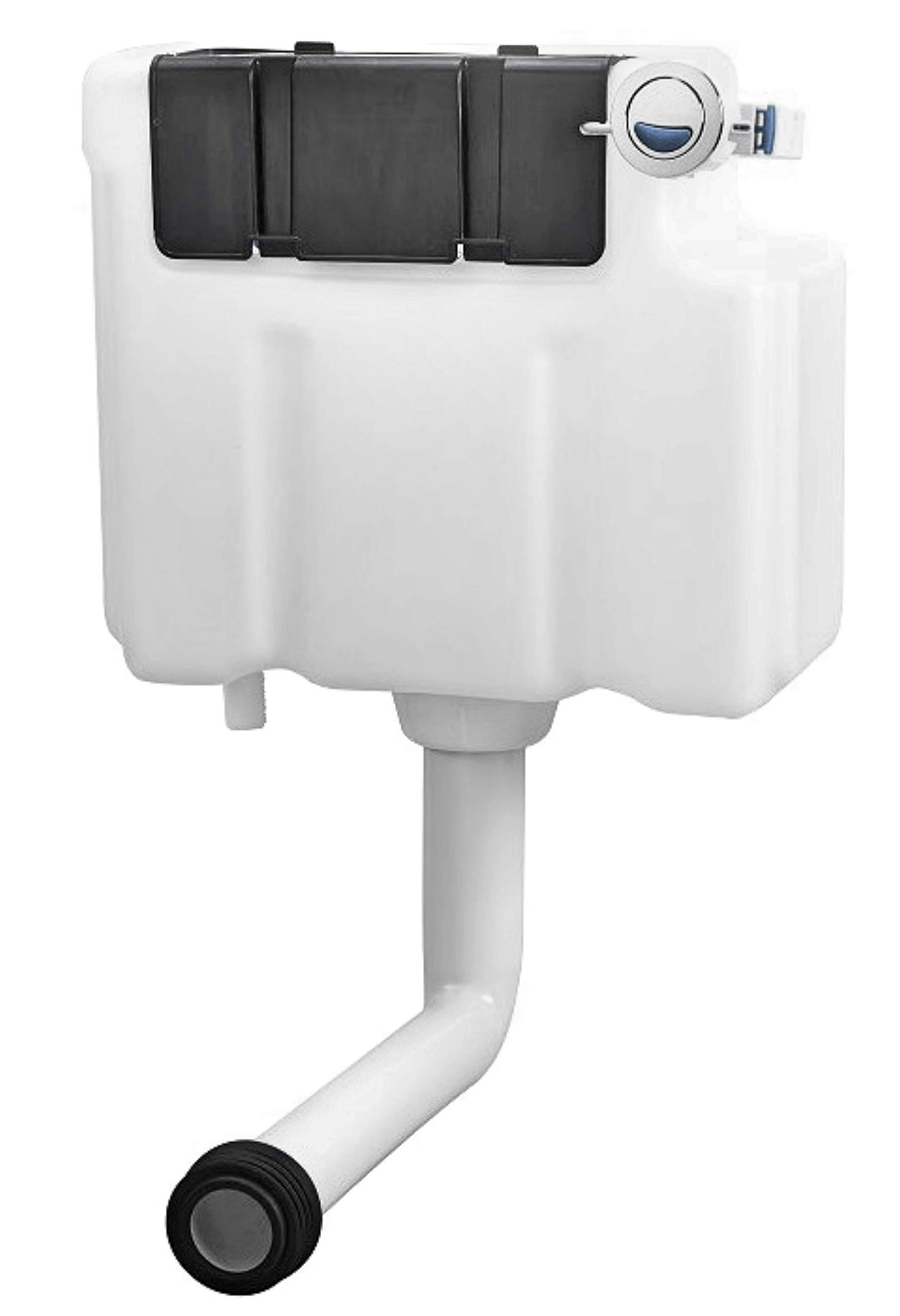 Robinet encastré compact élimine le gaspillage d'eau double bouton 3/6 chromé