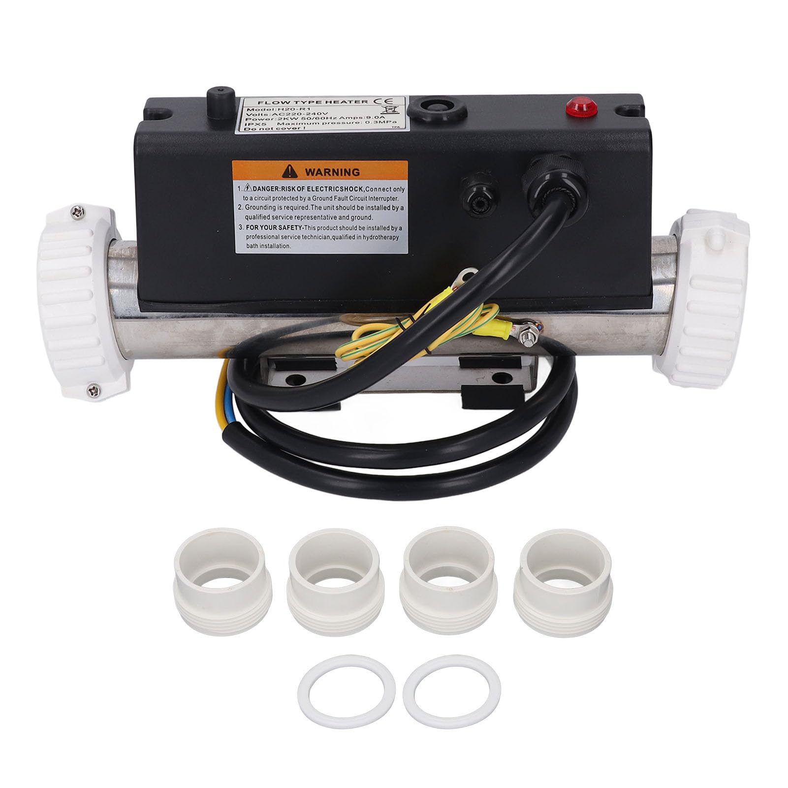 Chauffage de Piscine Thermostat de Chauffage électrique Thermostat avec ContrôLe de la Température Auto-Chauffage pour Baignoire Spa Piscine Câblée 3KW l'arrêt. Le Bain à Remous du de la à